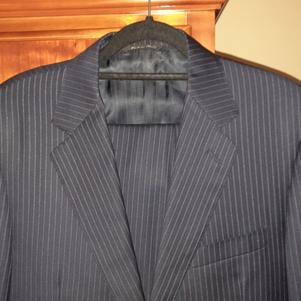 Canali suit grey pinstripe US size 40R 33x30